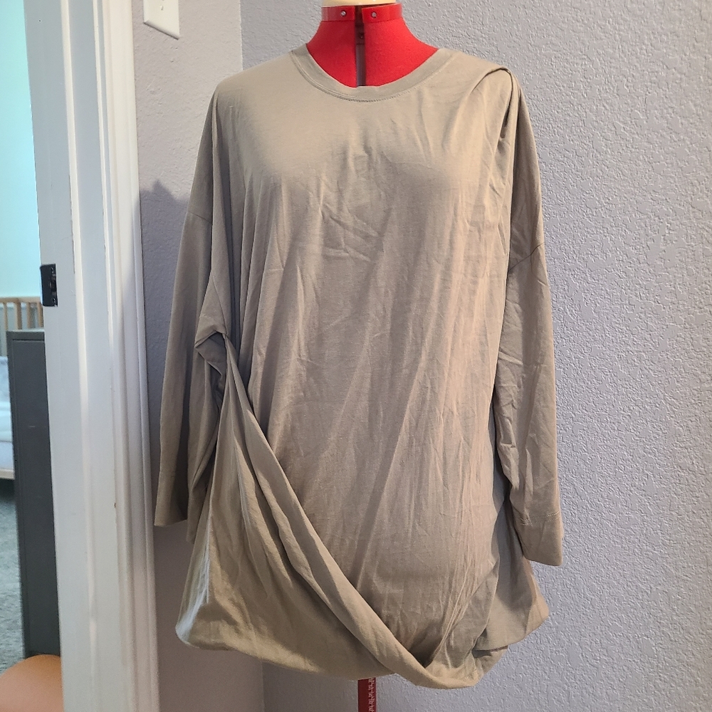 NWT Free People Beach Dallas Tunic Ground Coriander Size L - Picture 4 of 7
